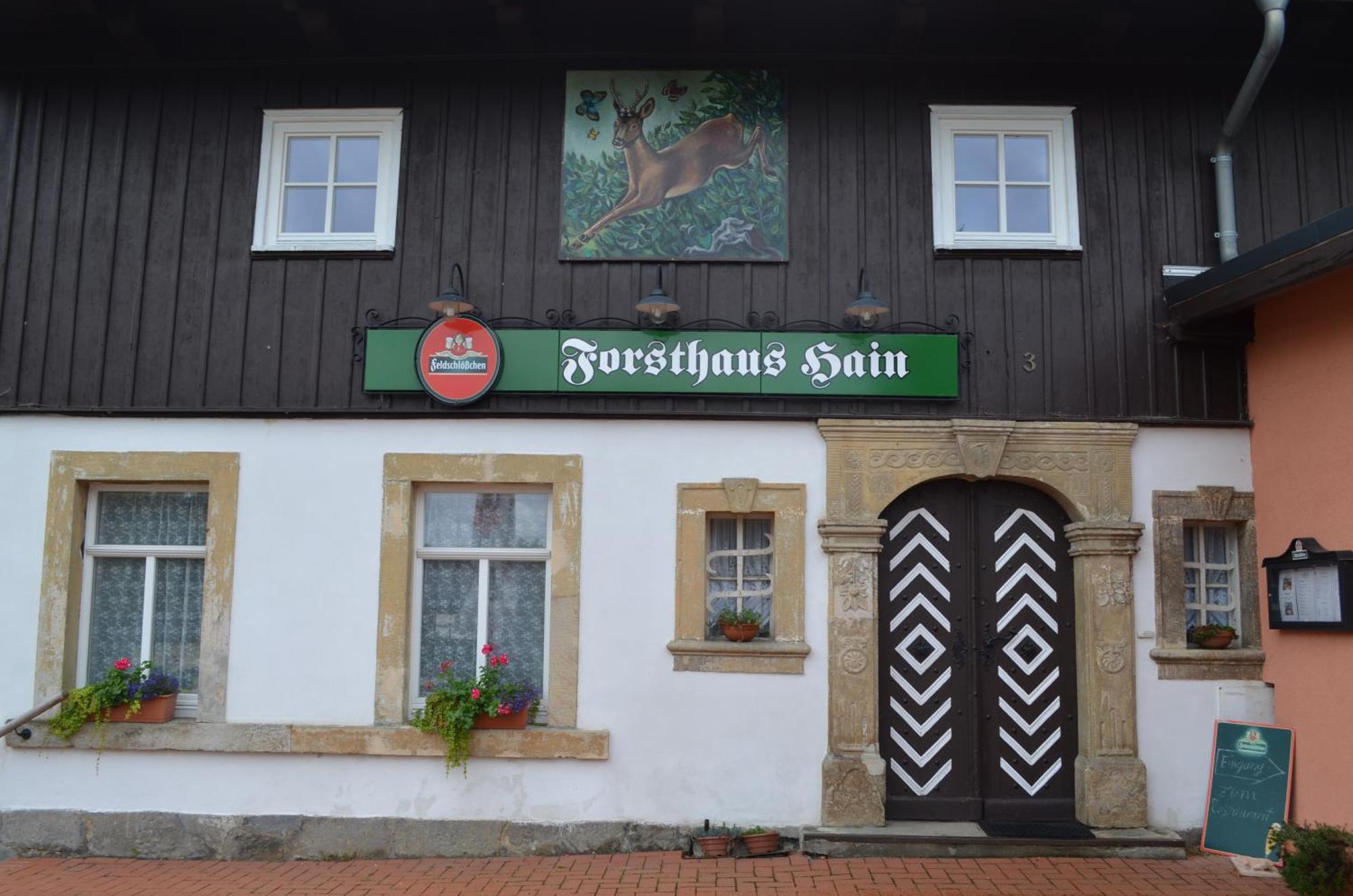 Restaurant & Pension Forsthaus Hain Kurort Oybin Exteriör bild